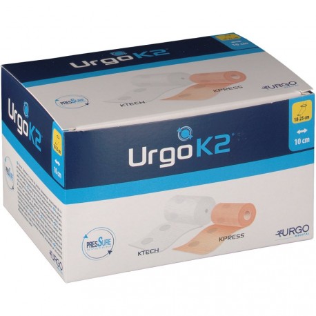 URGO K2 LATEX FREE 18-25 cm/10 cm 2 Bandes par boite