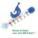 RAMPE 4 ROBINETS avec valve BD Q-SYTE + prolongateur 50cm + support