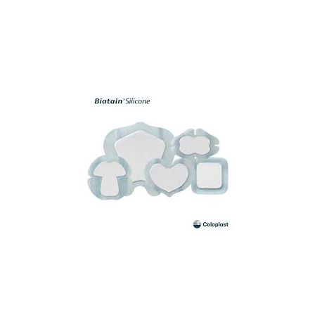 BIATAIN SILICONE MULTISITE Biatain Silicone - Boîte de 5 pansements hydrocellulaires anatomiques - 14 X 19.5 cm