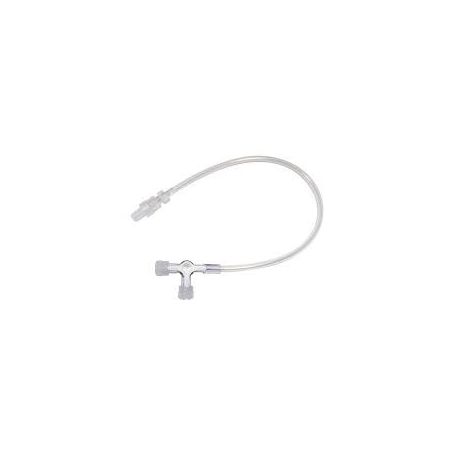 PROLONG PVC 25cm DIAM 2.5mm AVEC ROBINET 3V + BAGUE MOB