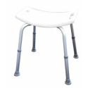 Tabouret de douche à poignées, hauteur réglable 33 à 50 cm (8 niveaux)